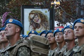 Second rehearsal of parade for Independence Day