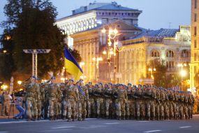 Second rehearsal of parade for Independence Day