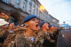 Second rehearsal of parade for Independence Day