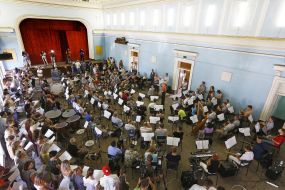 Rehearsal of the "Independence Square" concert on Independence Day