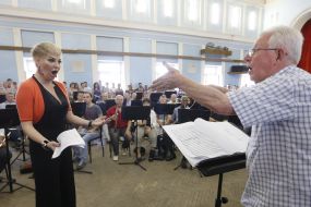 Rehearsal of the "Independence Square" concert on Independence Day