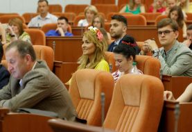 Participants of the Forum of Ukrainian Diaspora Youth