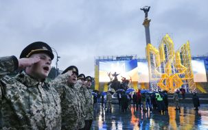 Second rehearsal of parade for Independence Day