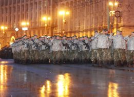 Second rehearsal of parade for Independence Day