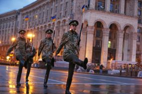 Second rehearsal of parade for Independence Day