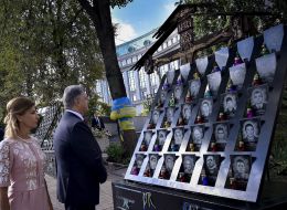Petro Poroshenko with his wife Marina