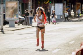 Running in Embroidery on Independence Day