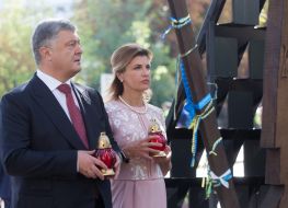 Petro Poroshenko with his wife Marina