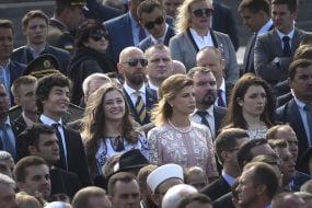 Marina Poroshenko with her children