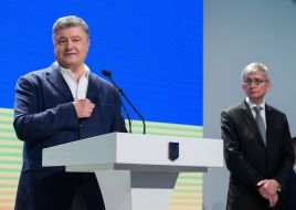 Petr Poroshenko and Yevgeny Choliy