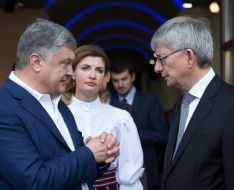 Petr Poroshenko and Yevgeny Choliy