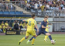 The game moment of the match