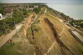 Landslide in the Odessa region