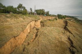 Landslide in the Odessa region