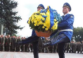 The opening of the memorial plaque