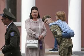 Students of the Kiev military lyceum named after Ivan Bogun