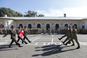 Students of the Kiev military lyceum named after Ivan Bogun