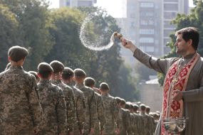 Students of the Kiev military lyceum named after Ivan Bogun