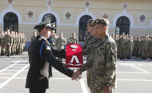 Students of the Kiev military lyceum named after Ivan Bogun