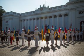 Participants in the celebration of the City Day in Odessa
