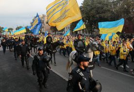 March of the fans of the National Football Team of Ukraine