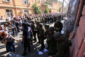 The clashes between law enforcers and rally participants