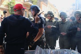 The clashes between law enforcers and rally participants