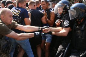 The clashes between law enforcers and rally participants