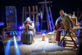 Scene from the play "Baba Prisia"