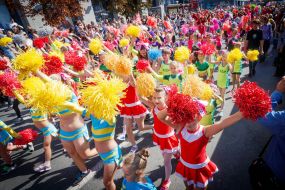 Celebrating the city day in the Dnieper