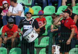 Fans of FC "Veres" (Rivne)