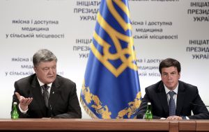 Petr Poroshenko and Gennady Zubko