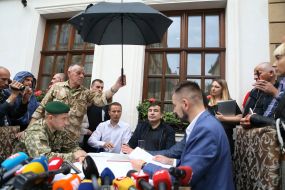 Mikheil Saakashvili and Yuri Derevyanko