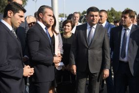 Slavomir Novak, Volodymyr Groisman, Volodymyr Kustion