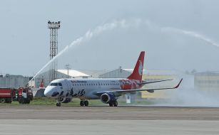 The aircraft of low-cost airline Buta Airways