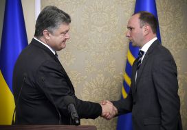 Petro Poroshenko and Egor Bogzok