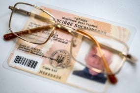Glasses on a pension certificate
