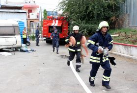 Rescuers conducted exercises in Uman