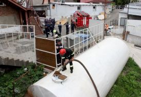 Rescuers conducted exercises in Uman