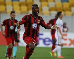 The game moment between FC "Zarya" and FC "Ostersund"