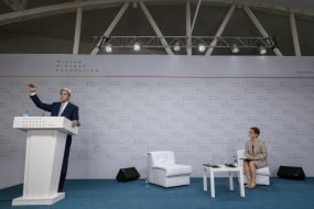 John Kerry and Marie Jovanovic