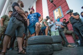 Rally near City Hall in Odesa