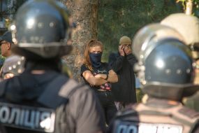 Activists and police