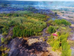 Ликвидация пожара на торфяных полях