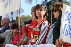 Participants of the protest action