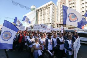 Participants of the protest action