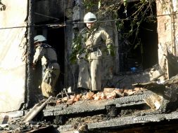 Consequences of fire in an apartment building