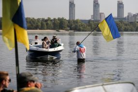 Eco-activists in Dnipro