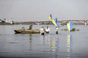 Eco-activists in Dnipro