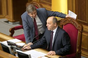 Oleksandr Danilyuk and Andriy Parubiy
